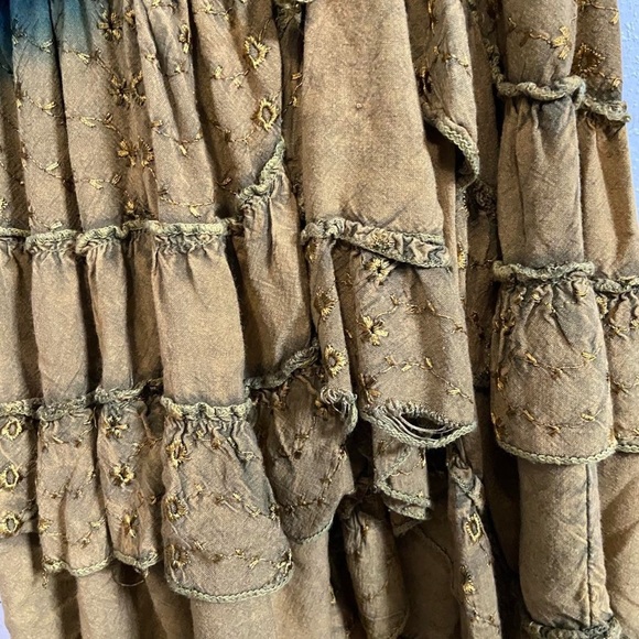 Boho Fairy Festival Tie-dye Ruffled Dress - Picture 7 of 7